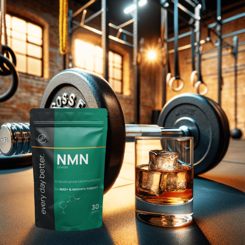 A photo for your fitness workout and the benefits of NMN as more energy and muscle recovery
