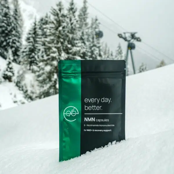 NMN 120 capsules in the snow