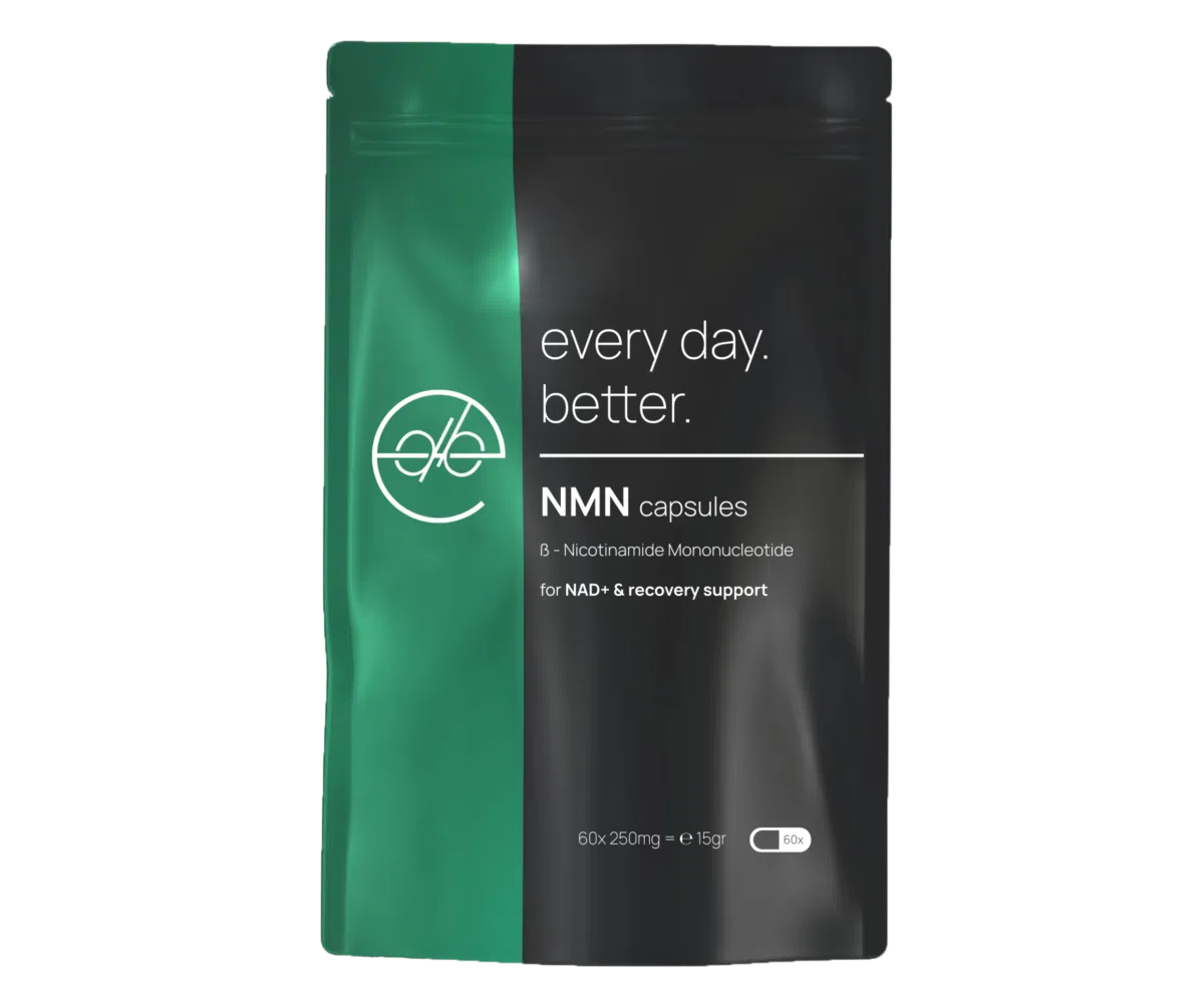 NMN kopen bij Every Day Better: Kwaliteit, zuiverheid & vertrouwen uit Nederland - Every Day Better NMN capsules (250 mg) – 30, 60 of 120 capsules