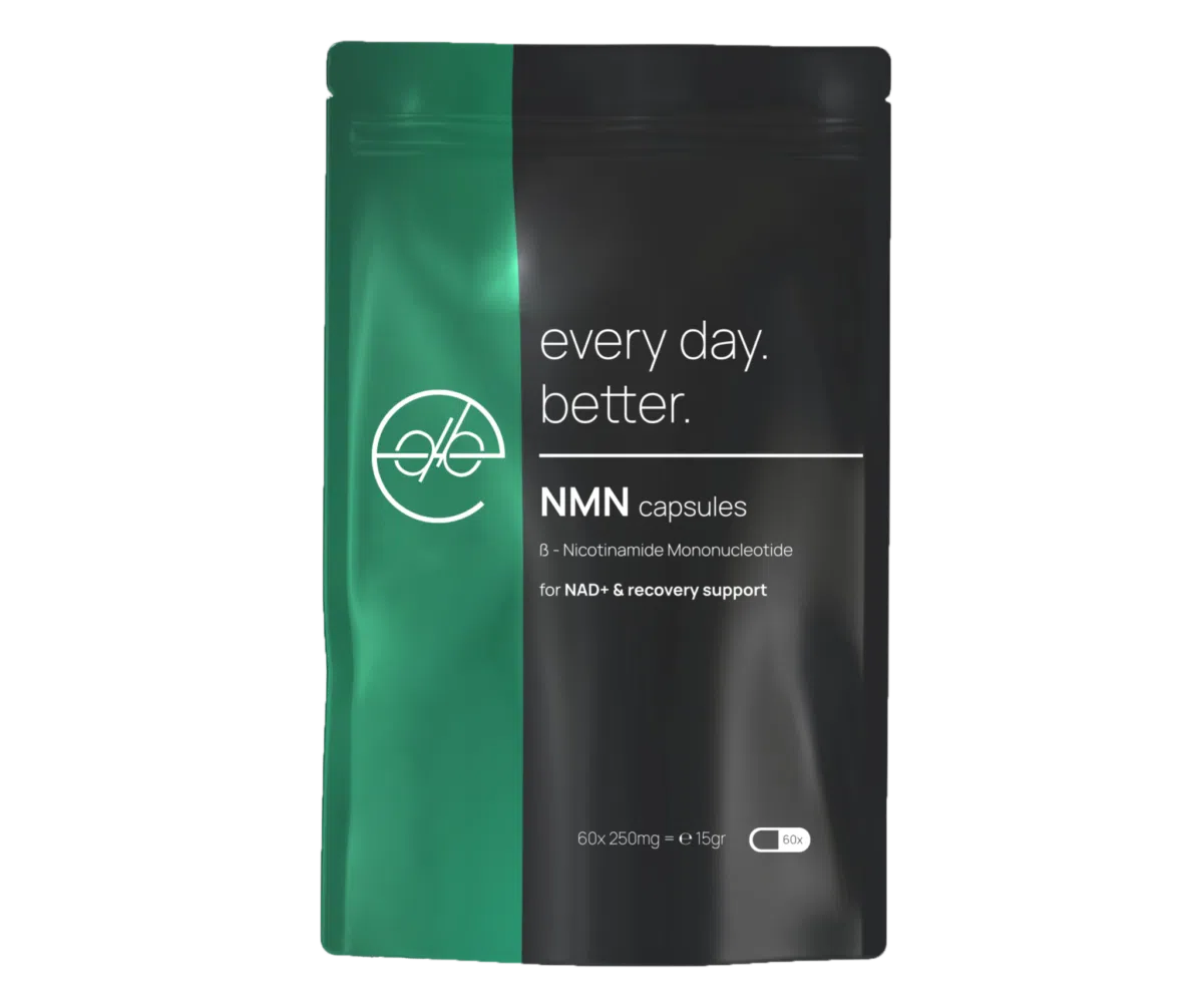 Buy NMN at Every Day Better: Quality, purity & confidence from the Netherlands NMN capsules | 30, 60 or 120 capsules of 250mg