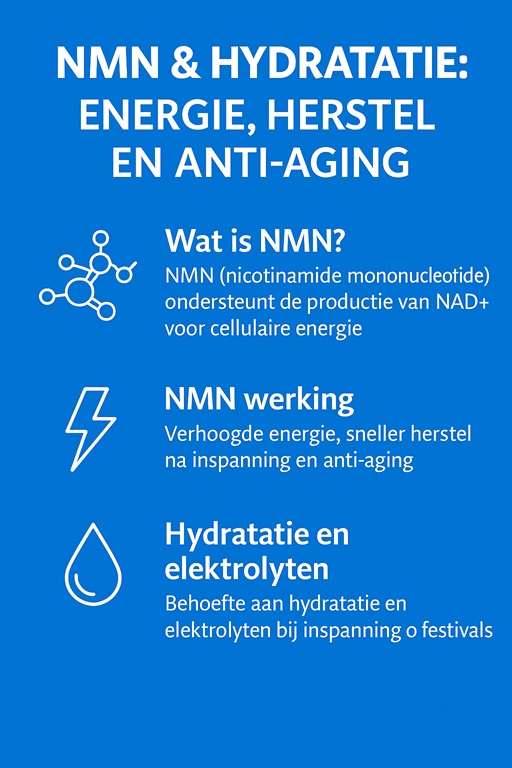 NMN en hydratatie: energie, herstel en anti-aging tips