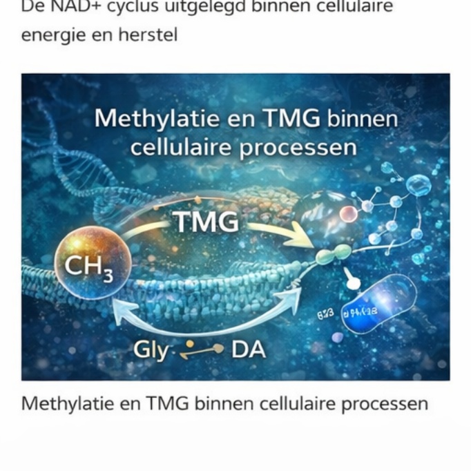 methylatie en regulatieprocessen ondersteund door TMG binnen cellulaire energie en herstel