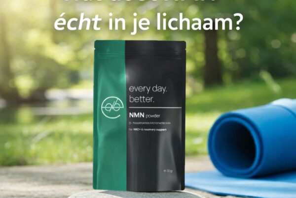 What does NMN do? NMN from Every Day Better supports NAD+ levels and thus energy, recovery, skin and hair from within