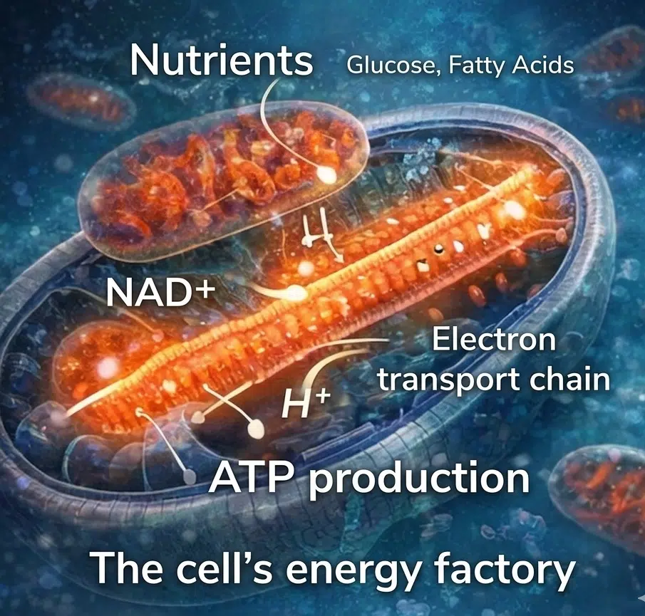 Cellular Energy, Recovery, and Balance cellulaire energie en herstel via ATP-productie in de mitochondriën