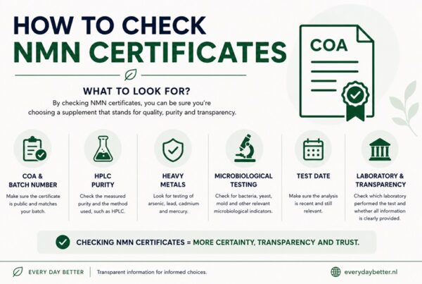 Checking NMN certificates with COA HPLC purity and lab tests